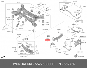 Сайлентблок правый 55275S8000 HYUNDAI KIA