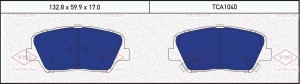 Hyundai Solaris/Rio 12-17 Тормозные колодки передние TCA1040 TATSUMI