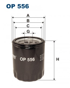 BMW E12, E30, E21, E28 1.5-2.5 -92 Фильтр масляный OP556 FILTRON