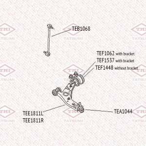 Mazda 3 03-13, 5 шаровая опора TEA1044 TATSUMI