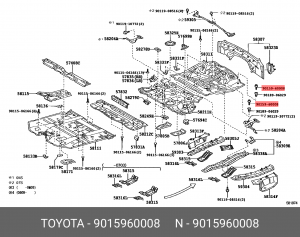 Toyota Highlander болт 90159-60008 TOYOTA