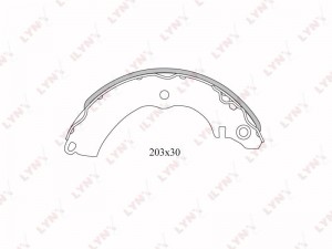 Mitsubishi Mirage Dingo колодки задние BS-5502 LYNXAUTO