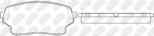 Suzuki Splash Колодки тормозные передние PN9805 NIBK