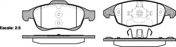 Peugeot Partner 2, Citroen C4 11-, Berlingo 2 колодки тормозные передние 1248 00 REMSA