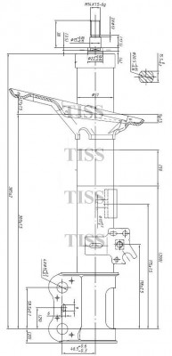 Chery Tiggo(T11)/Omoda C5 DCT7/Rav 4 00-05 - амортизатор передний правый JAS0030 JUST DRIVE