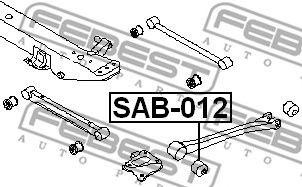 Subaru Forester, Impreza 96-07 Сайлентблок заднего продольного рычага передний SAB-012 FEBEST