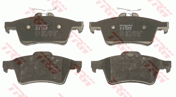 Ford Focus 2, Volvo S40 Колодки задние дисковые GDB1621 TRW