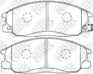 Hyundai SantaFe 00-/Rexton/Kyron/Actyon 06-10  Тормозные колодки передние PN0103 NIBK