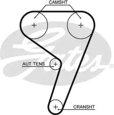 Ford Focus I,II,III Fiesta, Fusion, Mondeo 1.4-1.6 16V ремень ГРМ 5433XS GATES