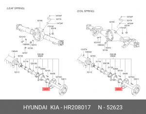 Hyundai Terracan Сальник полуоси наружный    50,3x75x10 HR208017 HYUNDAI KIA