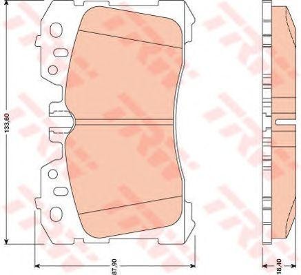 LEXUS LS460, LS600h 08/06> колодки тормозные передние GDB3473 TRW