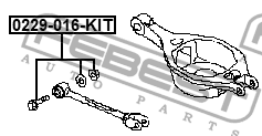 Nissan Teana болт сход развал комплект 0229-016-KIT FEBEST