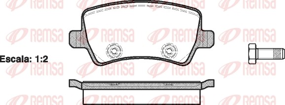 Land Rover Freelander 2 тормозные колодки задние 123600 REMSA
