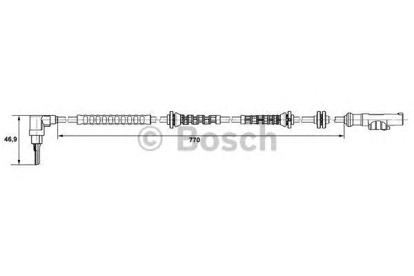 Opel Corsa D Датчик АБС передний 0 265 007 671 BOSCH