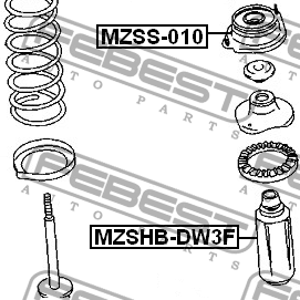 Mazda Demio опора переднего амортизатора MZSS-010 FEBEST