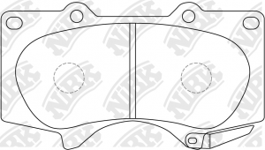 Mitsubishi Pajero IV, LC Prado 150 колодки тормозные передние PN1482 NIBK