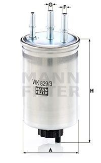 SS  Kyron/Actyon 06-11/Actyon Sports 06-11/Rexton 2.0/2.7 DT Фильтр топливный WK8293 MANN FILTER