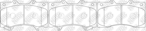 Nissan Patrol 5.6 10- колодки передние PN0555 NIBK