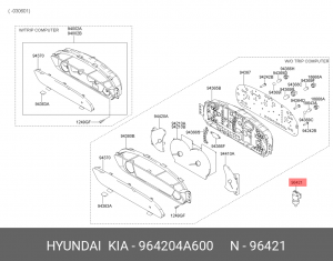 Kia Hyundai датчик скорости 964204A600 HYUNDAI KIA