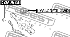Kia Sportage 10-16/ I30 - Проставка задней пружины нижняя HYSI-CRETLOWR FEBEST
