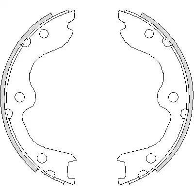 NISSAN Teana ll 07.08-09.13, 350 Z 3.5 02- колодки стояночного тормоза 473800 REMSA