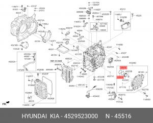 УПЛОТНИТЕЛЬНОЕ КОЛЬЦО АКПП 4529523000 HYUNDAI KIA