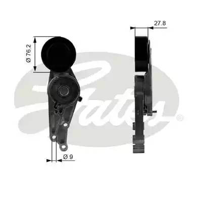 Audi A4 натяжитель приводного ремня T38207 GATES