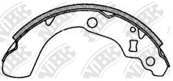 HONDA Logo колодки барабанные задние FN5528 NIBK