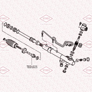 Mitsubishi Lancer 9 Тяга рулевая TED1025 TATSUMI