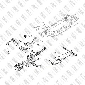 Ford Focus 2 рычаг задней подвески верхний кривой FQ0378 FIXAR