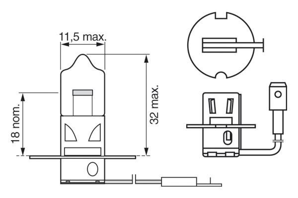 H3 12V-55W STANDARD 1 987 302 031 BOSCH