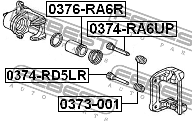HONDA Ремкомплект тормозного суппорта заднего 0376-RA6R FEBEST