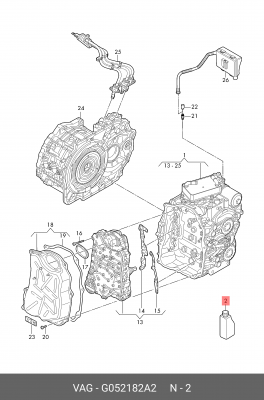 VAG ATF DSG (1л) трансм. масло для АКПП DSG (6-7ступ.) G 052 182 A2 VAG