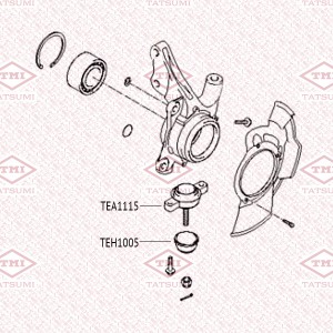 Hyundai Tucson/Sportage 04-09 шаровая опора нижн TEA1115 TATSUMI