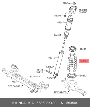 Hyundai NF Пружина задняя 553503K400 HYUNDAI KIA