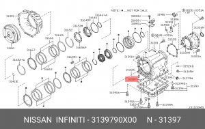 Nissan Pathfainder прокладка поддона акпп 31397-90X00 NISSAN INFINITI