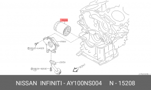 ФИЛЬТР / FILTER ASSY OIL AY100-NS004 AY100NS004 NISSAN INFINITI