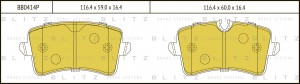 VAG A4-A8 тормозные колодки задние (датчик BL0161) BB0414P BLITZ