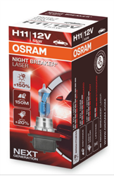 H11 55W 12V PGJ19-2 Night Breaker Laser 64211NL OSRAM