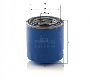 Фильтр масляный W8017 MANN FILTER