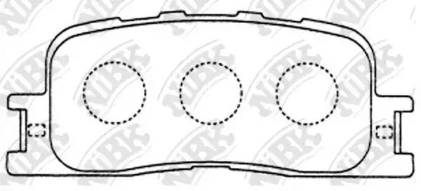 Toyota Camry 2.0-3.3 01>/Lexus ES300 02> колодки задние PN1458 NIBK