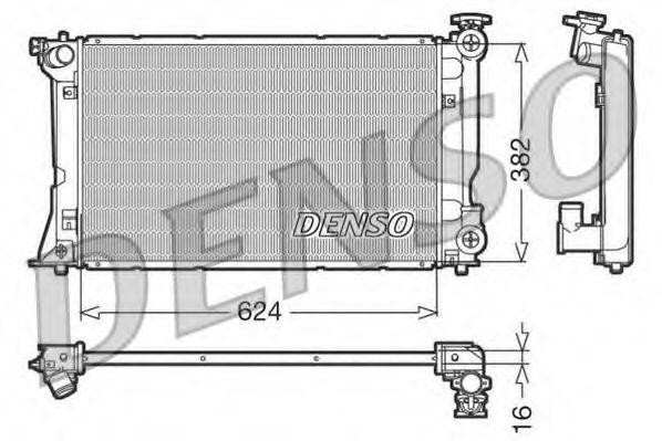 Toyota Avensis T250 радиатор охлаждения DRM50018 DENSO