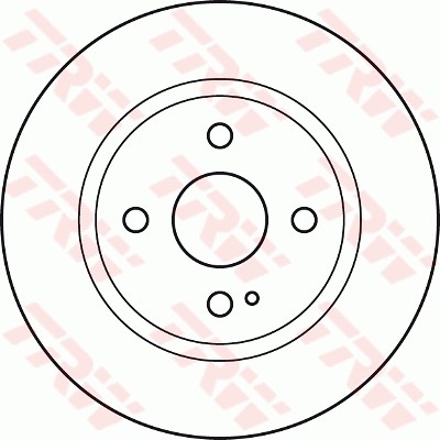 Mazda 2 07- Диск тормозной передний DF4966 TRW