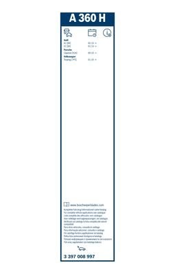 Щетка стеклоочистителя 380мм 3 397 008 997 BOSCH