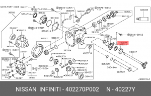 Infinity FX 45 сальник переднего моста левый 40227-0P002 NISSAN INFINITI