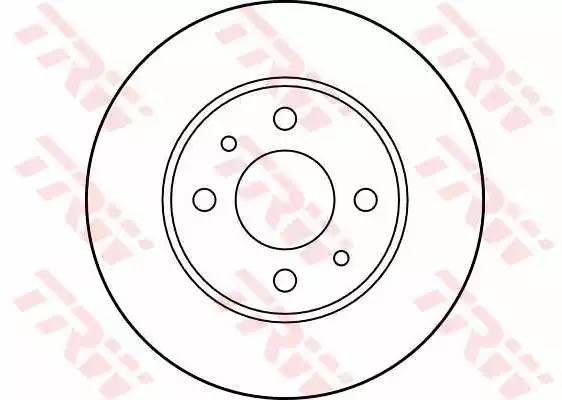 Fiat Punto диск тормозной передний DF1745 TRW