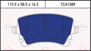 VAG Trasporter V  колодки задние TCA1089 TATSUMI