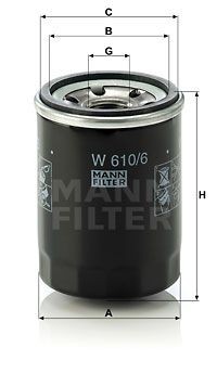 Honda все бензиновые фильтр маслянный =  OP575 W6106 MANN FILTER