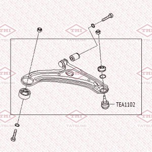 Hyundai Accent 00-/Solaris 11-17/Getz/Elantra 00-05/Matrix/Picanto 04-09 VIN Шар TEA1102 TATSUMI