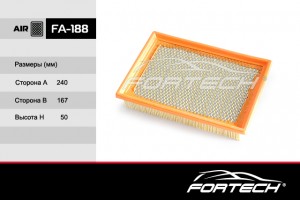 Chevrolet AveoT300 12-/Cobalt фильтр воздушный FA188 FORTECH